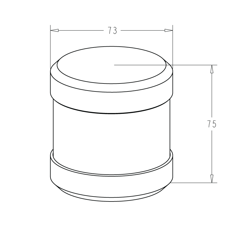 Ankarljus LED 2nm, silver